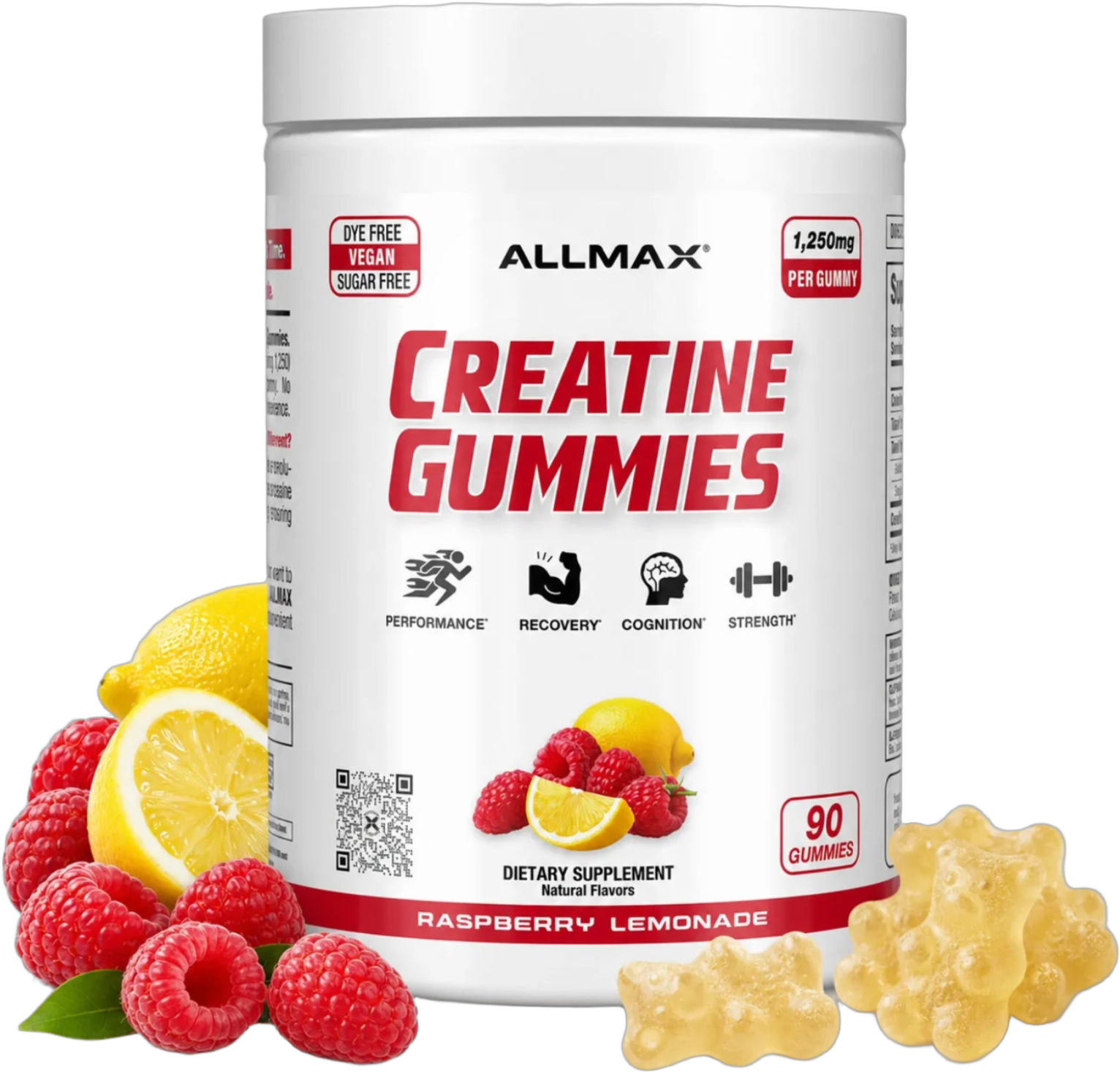 ALLMAX Creatine Gummies 90ct tub